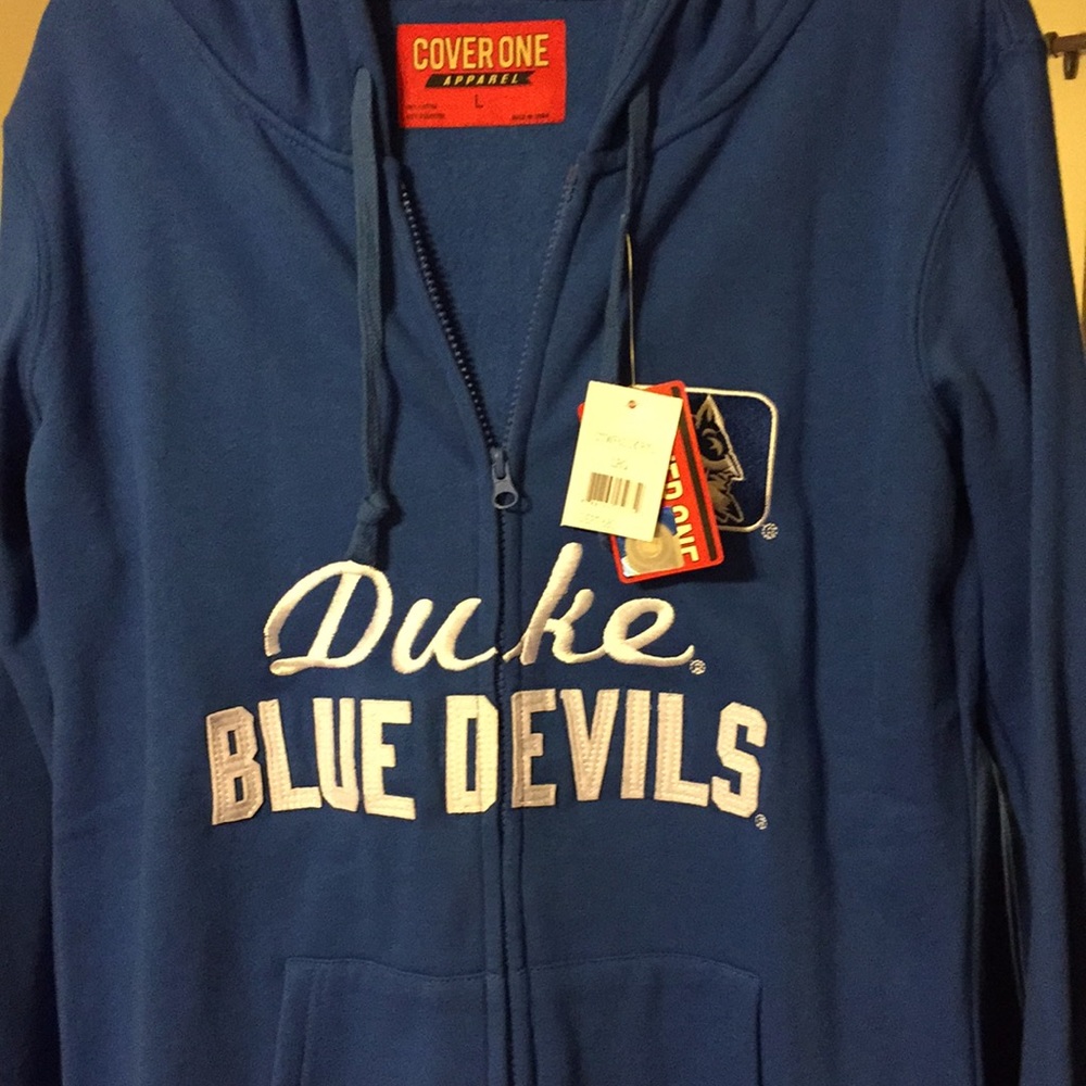 Duke basketball zip-down hoodie